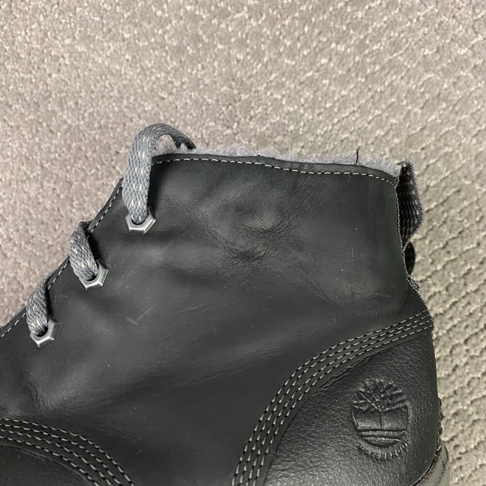 Timberland MT Hayes Boots Women's 9 Black Leather Winter Waterproof Primaloft - Picture 7 of 14